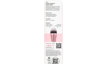 Real Techniques Power Pigment Blush Makeup Brush Rosa