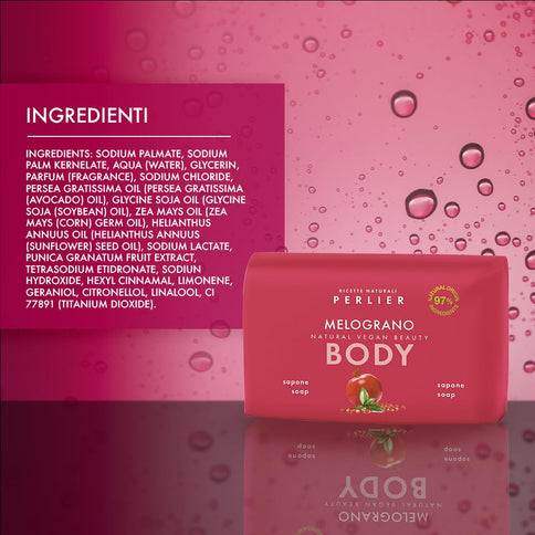 Perlier Granatapfel Feste Seife Rosa 125 g