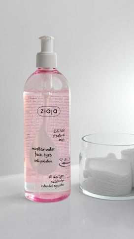 Ziaja Micellar Water - Mizellenwasser für alle Hauttypen, 390 ml