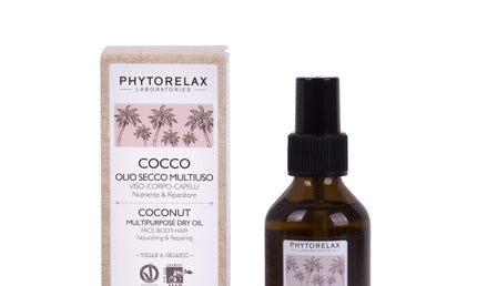 Phytorelax Laboratories Vegan Coconut Mehrzweck-Trockenöl – Gesicht Körper Haar 100ml
