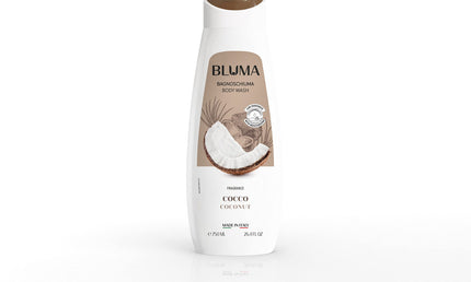 BLUMA Seife & Lotion Dispenser – Kokos, Weiß, 750 ml