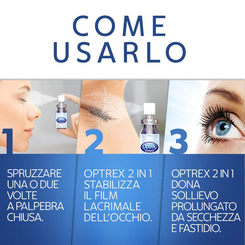 Optrex ActiMist 2-in-1 Sprüh-Augen-Tropfen 10 ml