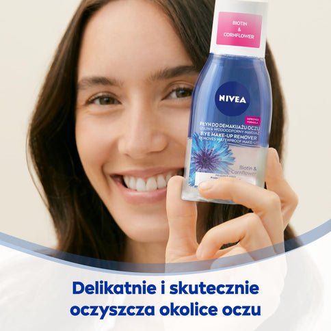 NIVEA Doppelweg-Augen Make-up Entferner Kornblumenextrakt 125 ml