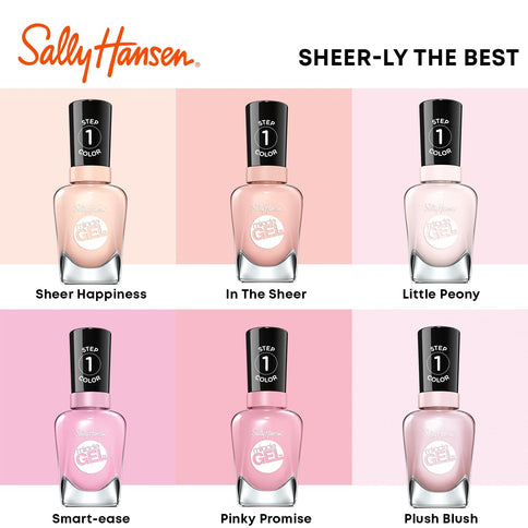 Sally Hansen Miracle Gel 187 Sheer Happiness Nail Polish 14.7ml