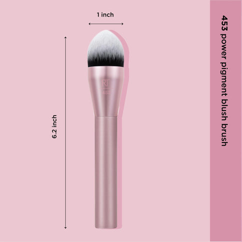 Real Techniques Power Pigment Blush Makeup Brush Rosa