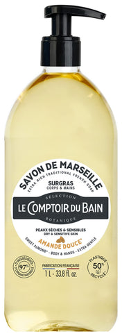 Markenlos Le Comptoir Du Bain Extra-Rich Marseille Soap Sweet Almond 1L
