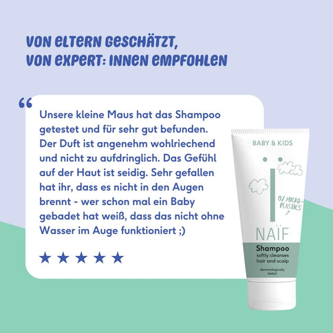Naïf Nourishing Shampoo – Baby & Kind, 500 ml, Kokosöl