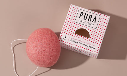 Sister Young Pura Konjac Sponge Pink Facial Cleansing Sponge