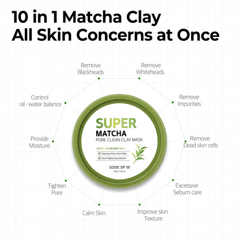 Some By Mi Super Matcha Pore Clean Clay Mask Grün 100 g