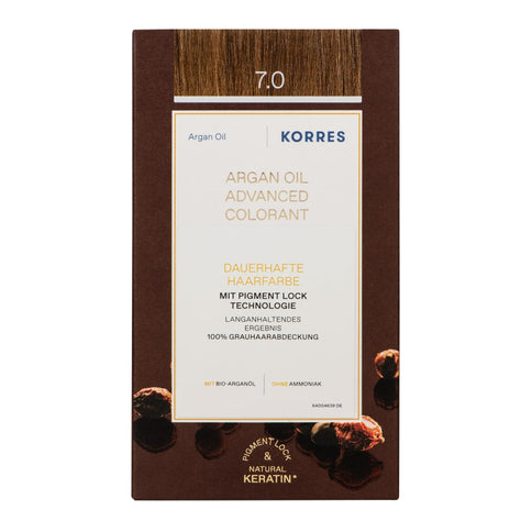 KORRES Argan Oil Colorant Ammonia-Free Haarfarbe Mittelblond 7.0