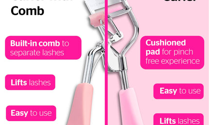 Brushworks Wimpernzange Rosa-Silber Edelstahl