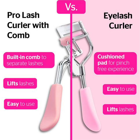 Brushworks Wimpernzange Rosa-Silber Edelstahl