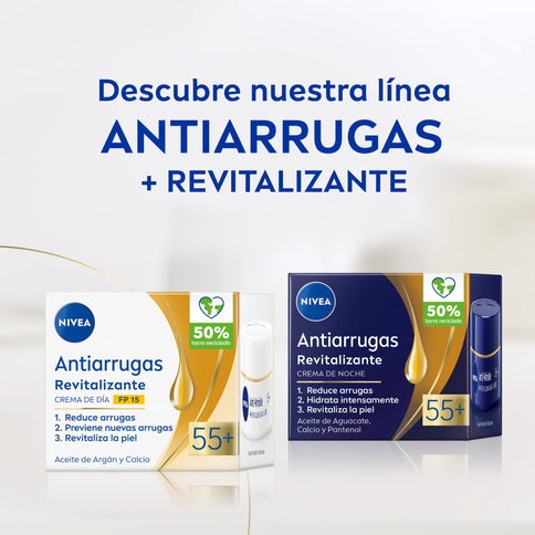 NIVEA Revitalisierende Anti-Falten Tagescreme 55+ SPF15 50 ml