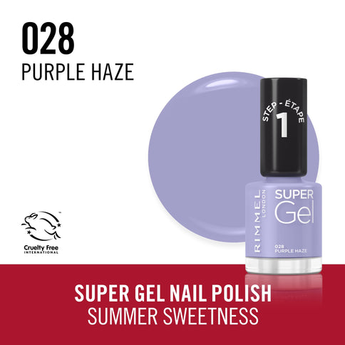 Rimmel London Super Gel Nagellack Purple Haze 28 12 ml
