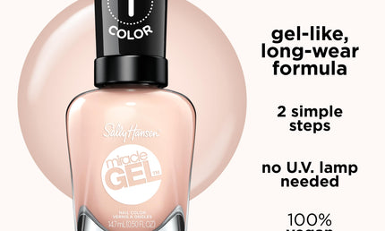 Sally Hansen Miracle Gel 187 Sheer Happiness Nail Polish 14.7ml