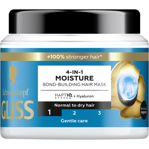 Schwarzkopf Gliss Aqua Revive Haarmaske 4in1 Moisture Normal–Trockenhaar 400 ml
