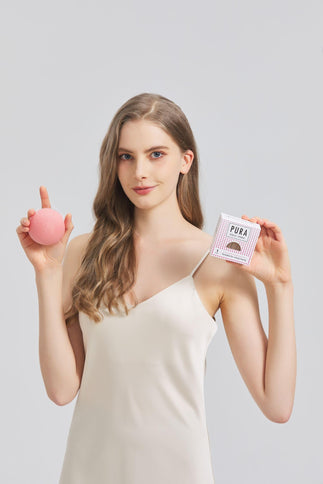 Sister Young Pura Konjac Sponge Pink Facial Cleansing Sponge