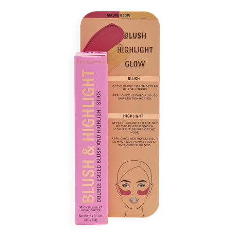 Makeup Revolution Mauve Glow Blush & Highlight Stick