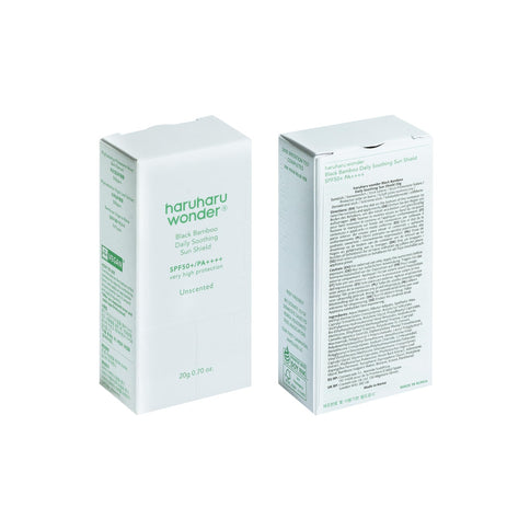 Haruharu Wonder Black Bamboo Daily Soothing Sunscreen 20g SPF50 Unperfumed