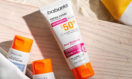 Babaria Sunshine Aloe Necessary 2025 Sonnencreme Gesicht SPF50+ Hagebutte