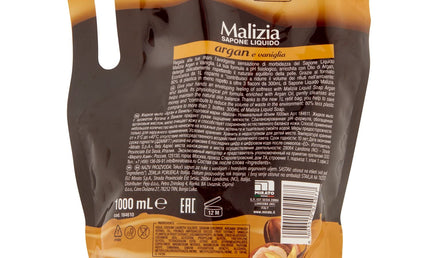 Malizia Argan Seifenspender 1L Bianco Vanille