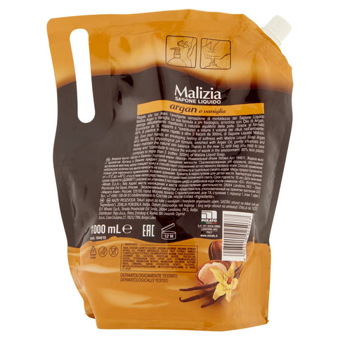 Malizia Argan Seifenspender 1L Bianco Vanille