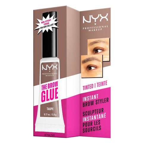 NYX Professional Makeup The Brow Glue Extreme Hold Tinted Eyebrow Gel Taupe 5 g