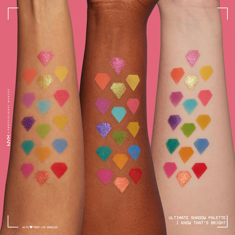 NYX Ultimate Shadow Palette - 16 Farbtöne, Lidschattenpalette, 12.8 g