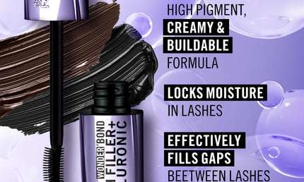 Rimmel Wonder'Bond Lash Filler + Hyaluronic Mascara 001 Black 11 ml