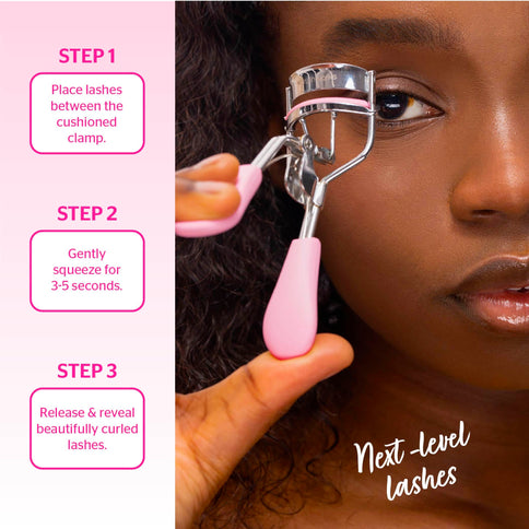 Brushworks Wimpernzange Rosa-Silber Edelstahl