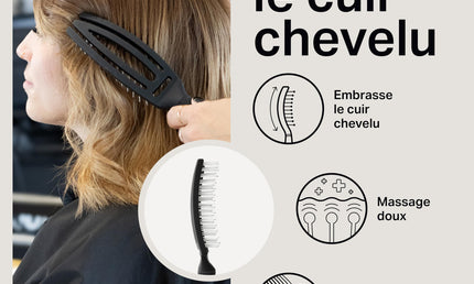 Olivia Garden Fingerbrush Detangler Haarbürste – Black Ionized Nylon, Klein