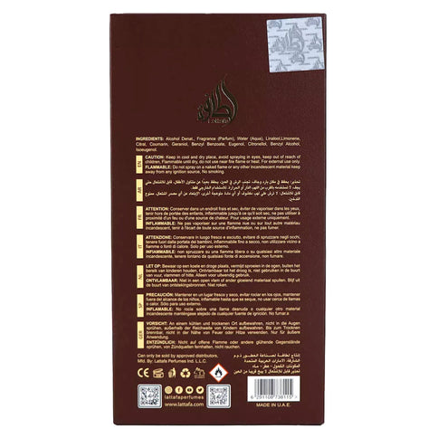 Lattafa Pride Eternal Oud Eau De Parfum Spray 100 ml