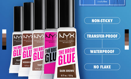 NYX Professional Makeup The Brow Glue Extreme Hold Tinted Eyebrow Gel Taupe 5 g