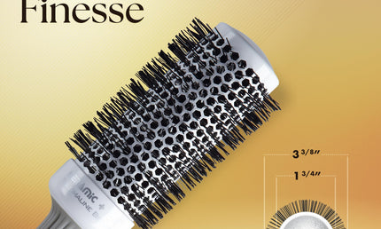 Olivia Garden Ceramic + Ion Round Bürste CI-45 Keramik 1,75 Zoll Weiß/Grau