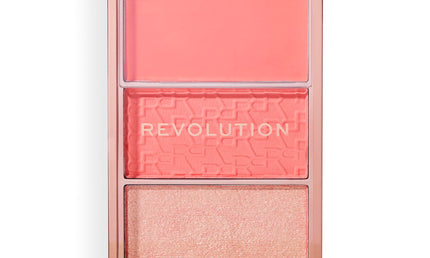 Revolution Beauty Blush Icon Palette Authentic Peach 3 Farben 10 g