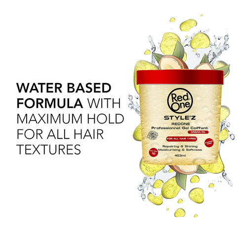 Red One Argan Oil Fixing Gel 483 ml