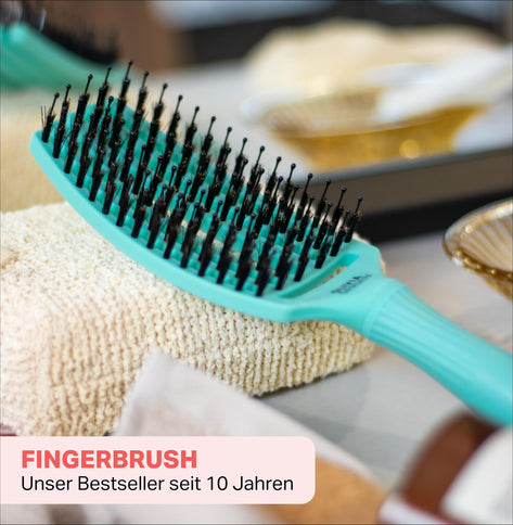 Olivia Garden Fingerbrush Detangler Haarbürste Mint Medium
