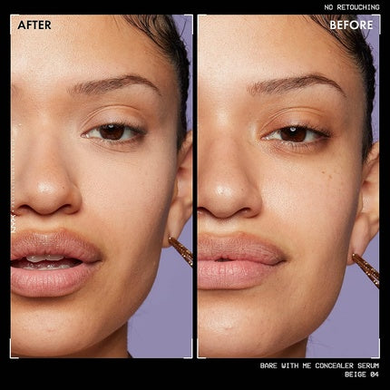 NYX Professional Makeup Bare With Me Concealer Serum – Satin Finish, Beige 04, 9.6 ml