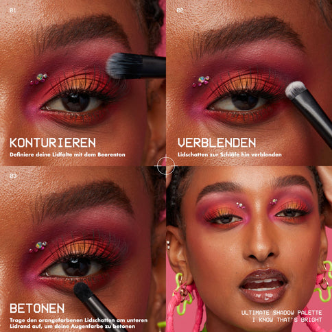 NYX Ultimate Shadow Palette - 16 Farbtöne, Lidschattenpalette, 12.8 g