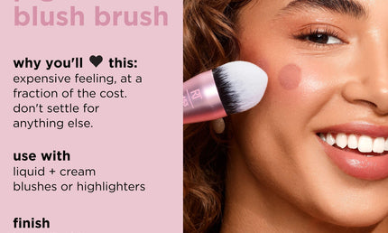 Real Techniques Power Pigment Blush Makeup Brush Rosa