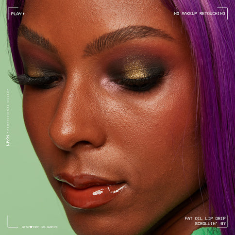 NYX Professional Makeup Lip Gloss Scrollin 4.8 ml - High Shine, Fat Oil Lip Drip