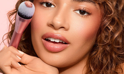 Real Techniques Power Pigment Blush Makeup Brush Rosa