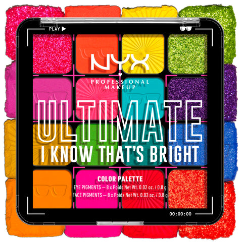 NYX Ultimate Shadow Palette - 16 Farbtöne, Lidschattenpalette, 12.8 g