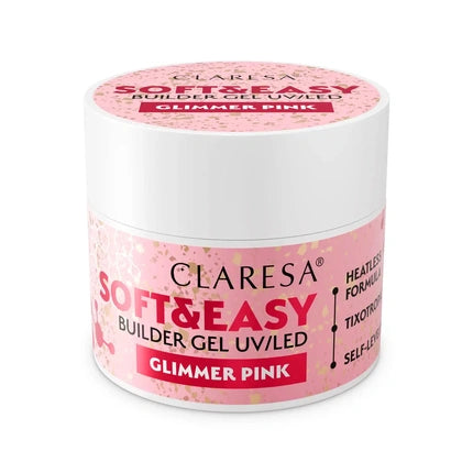 Claresa Uilder Gel mit Partikeln in Pink – Weich und Einfach, 12g