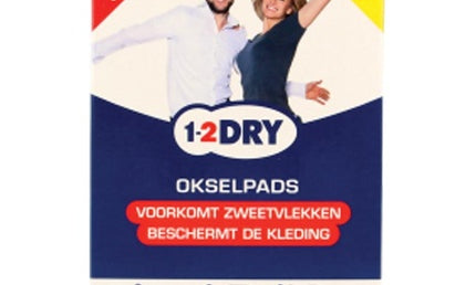 1-2DRY Unterarm-Pads Antiperspirant Weiße Absorbierende Pads