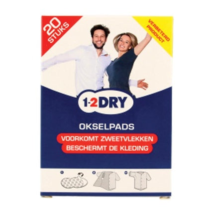 1-2DRY Unterarm-Pads Antiperspirant Weiße Absorbierende Pads