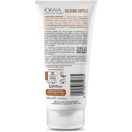 Omia Eco Bio Haar Conditioner mit Arganöl, trockenes Haar, 180ml