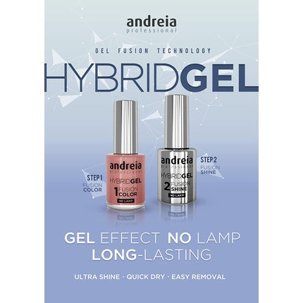 Andreia Hybrid-Gel-Nagellack H5 Grau 10.5 ml