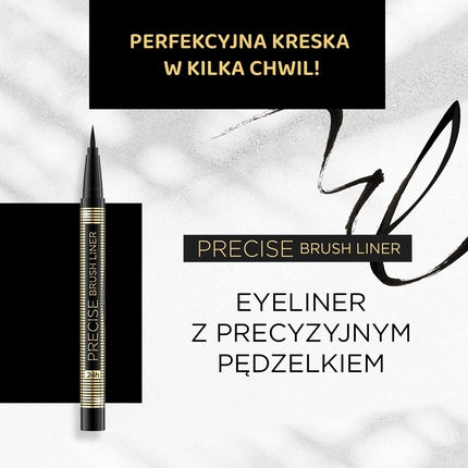 Eveline Cosmetics Precise Brush Liner Eyeliner Schwarz Matt
