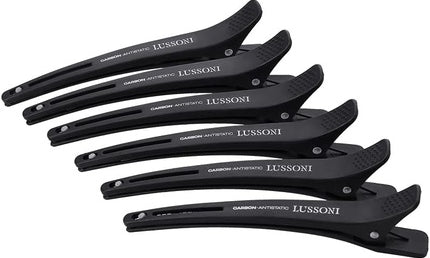 Tb Tools For Beauty LUSSONI Carbon Hairdressing Clips Schwarz